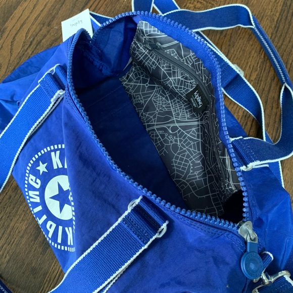 Brand New Kipling Onalo Duffle Bag Laser Blue - Picture 14 of 15